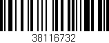 Código de barras (EAN, GTIN, SKU, ISBN): '38116732'