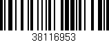 Código de barras (EAN, GTIN, SKU, ISBN): '38116953'