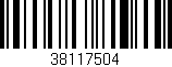 Código de barras (EAN, GTIN, SKU, ISBN): '38117504'