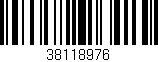 Código de barras (EAN, GTIN, SKU, ISBN): '38118976'