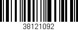 Código de barras (EAN, GTIN, SKU, ISBN): '38121092'