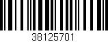 Código de barras (EAN, GTIN, SKU, ISBN): '38125701'