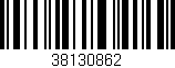 Código de barras (EAN, GTIN, SKU, ISBN): '38130862'