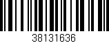 Código de barras (EAN, GTIN, SKU, ISBN): '38131636'