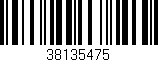 Código de barras (EAN, GTIN, SKU, ISBN): '38135475'