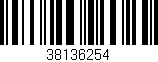 Código de barras (EAN, GTIN, SKU, ISBN): '38136254'