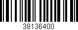 Código de barras (EAN, GTIN, SKU, ISBN): '38136400'
