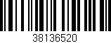 Código de barras (EAN, GTIN, SKU, ISBN): '38136520'