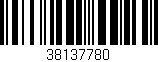Código de barras (EAN, GTIN, SKU, ISBN): '38137780'