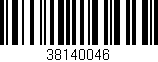 Código de barras (EAN, GTIN, SKU, ISBN): '38140046'