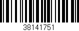 Código de barras (EAN, GTIN, SKU, ISBN): '38141751'