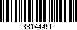 Código de barras (EAN, GTIN, SKU, ISBN): '38144456'
