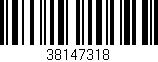 Código de barras (EAN, GTIN, SKU, ISBN): '38147318'