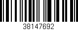 Código de barras (EAN, GTIN, SKU, ISBN): '38147692'
