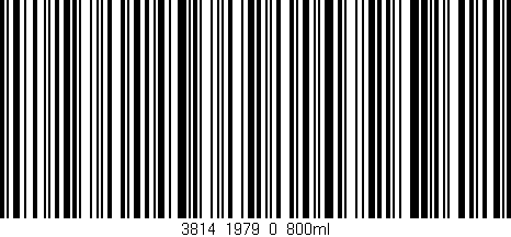 Código de barras (EAN, GTIN, SKU, ISBN): '3814_1979_0_800ml'