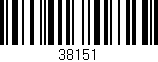 Código de barras (EAN, GTIN, SKU, ISBN): '38151'