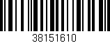 Código de barras (EAN, GTIN, SKU, ISBN): '38151610'