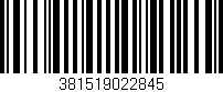 Código de barras (EAN, GTIN, SKU, ISBN): '381519022845'