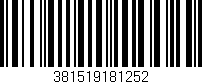 Código de barras (EAN, GTIN, SKU, ISBN): '381519181252'