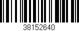 Código de barras (EAN, GTIN, SKU, ISBN): '38152640'
