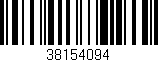 Código de barras (EAN, GTIN, SKU, ISBN): '38154094'