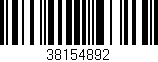 Código de barras (EAN, GTIN, SKU, ISBN): '38154892'