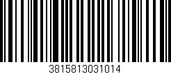 Código de barras (EAN, GTIN, SKU, ISBN): '3815813031014'