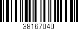 Código de barras (EAN, GTIN, SKU, ISBN): '38167040'