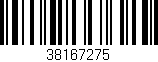 Código de barras (EAN, GTIN, SKU, ISBN): '38167275'