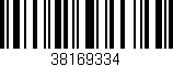 Código de barras (EAN, GTIN, SKU, ISBN): '38169334'