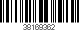 Código de barras (EAN, GTIN, SKU, ISBN): '38169362'