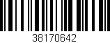 Código de barras (EAN, GTIN, SKU, ISBN): '38170642'