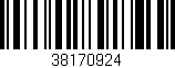 Código de barras (EAN, GTIN, SKU, ISBN): '38170924'