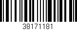 Código de barras (EAN, GTIN, SKU, ISBN): '38171181'