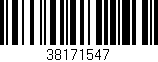Código de barras (EAN, GTIN, SKU, ISBN): '38171547'