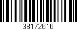 Código de barras (EAN, GTIN, SKU, ISBN): '38172616'