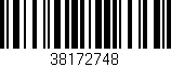 Código de barras (EAN, GTIN, SKU, ISBN): '38172748'
