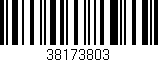 Código de barras (EAN, GTIN, SKU, ISBN): '38173803'
