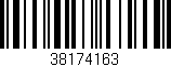 Código de barras (EAN, GTIN, SKU, ISBN): '38174163'