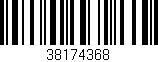 Código de barras (EAN, GTIN, SKU, ISBN): '38174368'