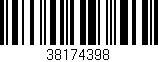 Código de barras (EAN, GTIN, SKU, ISBN): '38174398'