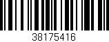 Código de barras (EAN, GTIN, SKU, ISBN): '38175416'