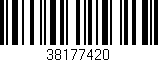 Código de barras (EAN, GTIN, SKU, ISBN): '38177420'