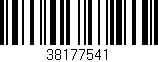 Código de barras (EAN, GTIN, SKU, ISBN): '38177541'