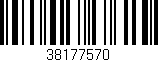 Código de barras (EAN, GTIN, SKU, ISBN): '38177570'