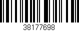 Código de barras (EAN, GTIN, SKU, ISBN): '38177698'