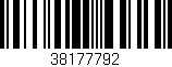 Código de barras (EAN, GTIN, SKU, ISBN): '38177792'