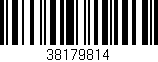 Código de barras (EAN, GTIN, SKU, ISBN): '38179814'