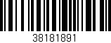 Código de barras (EAN, GTIN, SKU, ISBN): '38181891'