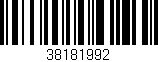 Código de barras (EAN, GTIN, SKU, ISBN): '38181992'
